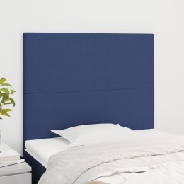 Zagłówki do łóżka, 2 szt., niebieskie, 80x5x78/88 cm, tkanina Lumarko!