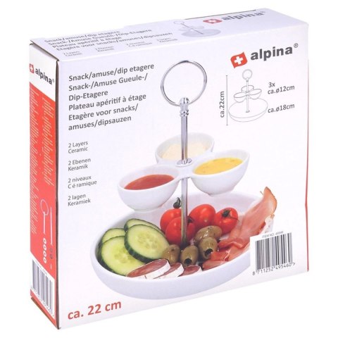 PATERA PORCELANOWA PIĘTROWA NA PRZEKĄSKI 139378 Lumarko!