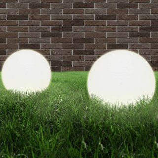 Lampy zewnętrzne LED, 2 szt., kule 40 cm, PMMA Lumarko!