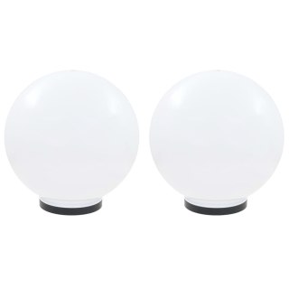 Lampy zewnętrzne LED, 2 szt., kule 40 cm, PMMA Lumarko!