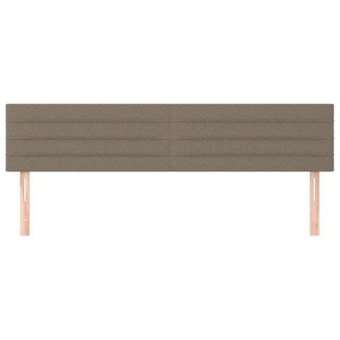 Zagłówki do łóżka, 2 szt., taupe, 80x5x78/88 cm, tkanina Lumarko!