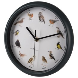 Zegar ścienny z odgłosami ptaków, 25 cm Lumarko!