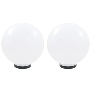 Lampy zewnętrzne LED, 2 szt., kule 30 cm, PMMA Lumarko!