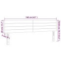 Zagłówek do łóżka z LED, taupe, 160x5x78/88 cm, tkanina Lumarko!