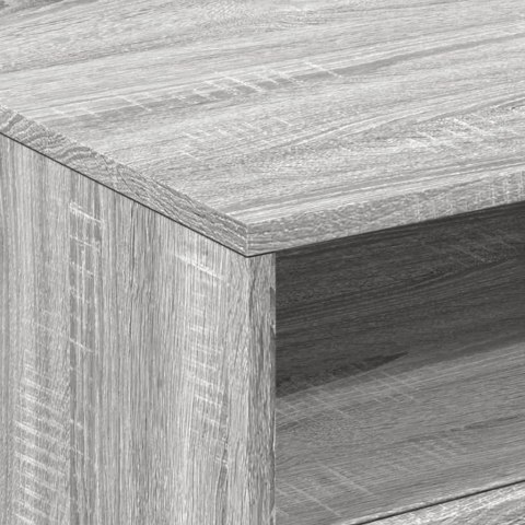 Stolik kawowy z LED, szary dąb sonoma, 50x49x40 cm Lumarko!