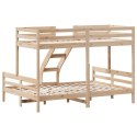 Łóżko piętrowe, 90x200/140x200 cm, lite drewno sosnowe Lumarko!