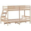 Łóżko piętrowe, 80x200/120x200 cm, lite drewno sosnowe Lumarko!