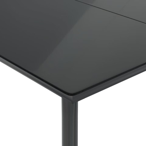 5-częściowy zestaw mebli ogrodowych z poduszkami, czarny, polirattan Lumarko!