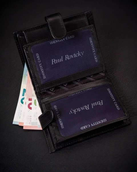 Stylowy, Skórzany Portfel Męski Na Zatrzask Lumarko!