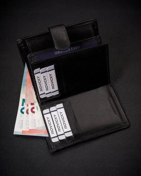 Rozbudowany portfel męski ze skóry naturalnej Lumarko!