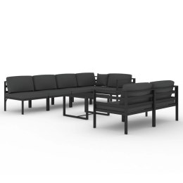8-częściowy zestaw mebli ogrodowych, poduszki, aluminium, antracyt Lumarko!