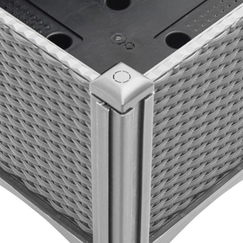 Donica ogrodowa z kratką, jasnoszara, 200x160x142 cm, PP Lumarko!