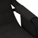 Fotel bujany, czarny, tapicerowany tkaniną Lumarko!