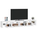 Szafka pod TV z oświetleniem LED, biała, 260x36,5x40 cm Lumarko!