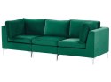 Sofa modułowa 3-osobowa welurowa zielona EVJA Lumarko!