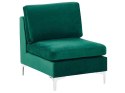Sofa modułowa 3-osobowa welurowa zielona EVJA Lumarko!