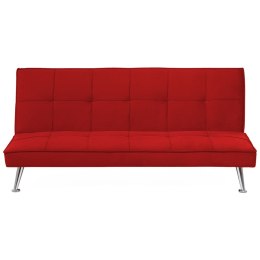 Sofa rozkładana czerwona HASLE Lumarko!