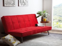 Sofa rozkładana czerwona HASLE Lumarko!
