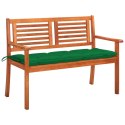 2-osobowa ławka ogrodowa z poduszką, 120 cm, lity eukaliptus Lumarko!