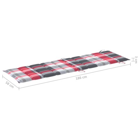 Ogrodowy leżak ze stolikiem i poduszką, lite drewno akacjowe Lumarko!