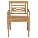 Krzesła z poduszkami, 4 szt., lite drewno tekowe Lumarko!