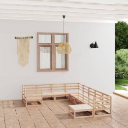 10-częściowy zestaw mebli wypoczynkowych do ogrodu, drewno sosnowe Lumarko!