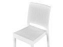 Zestaw ogrodowy stół i 4 krzesła biały FOSSANO Lumarko!