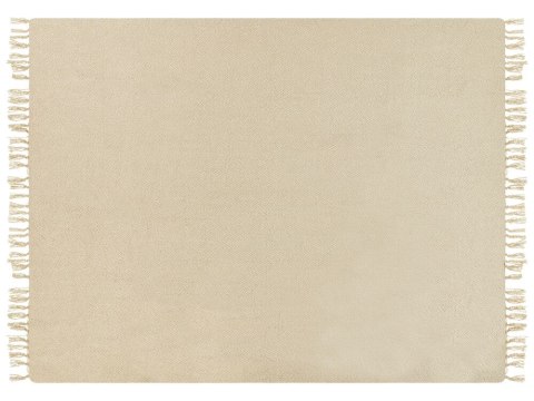 Koc 150 x 200 cm beżowy CHAOHANI