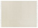 Koc bawełniany 150 x 200 cm jasnobeżowy MALU Lumarko!
