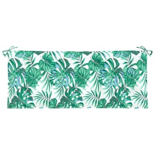 Poduszka na ławkę ogrodową, wzór w liście, 120x50x7 cm, tkanina Lumarko!