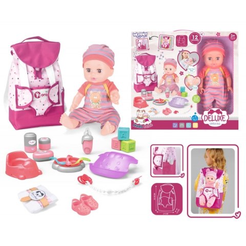 ROYAL Zestaw Opiekunka Lalka Bobas z Akcesoriami 19 el. Lumarko!