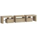 Szafka pod TV z oświetleniem LED, dąb sonoma 200x36,5x40 cm Lumarko!