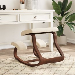 Krzesło klęcznik, kremowe, 48x71x51 cm, sklejka brzozowa Lumarko!