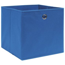 Pudełka, 10 szt., niebieskie, 32x32x32 cm, tkanina Lumarko!