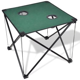 Składany stół kempingowy ciemno zielony Lumarko!