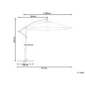 Parasol ogrodowy LED ⌀ 285 cm beżowy CORVAL Lumarko!