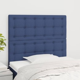 Zagłówki do łóżka, 2 szt., niebieskie, 90x5x78/88 cm, tkanina Lumarko!