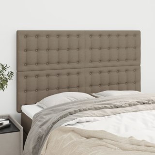 Zagłówki do łóżka, 4 szt., taupe, 72x5x78/88 cm, tkanina Lumarko!