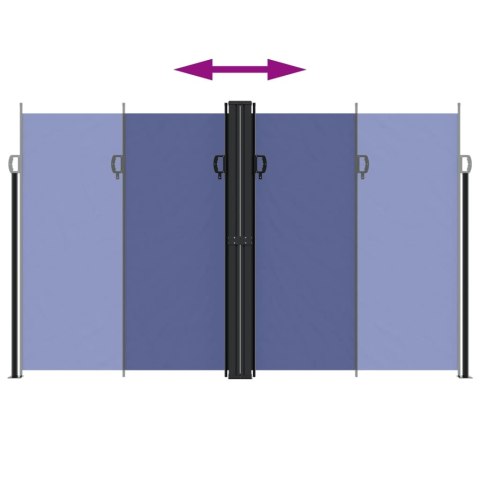 Zwijana markiza boczna, niebieska 200x1000 cm Lumarko!