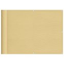 Parawan balkonowy, piaskowy, 75x600 cm, 100% poliester Oxford Lumarko!