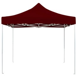 Profesjonalny namiot imprezowy, aluminium, 2x2 m, bordowy Lumarko!