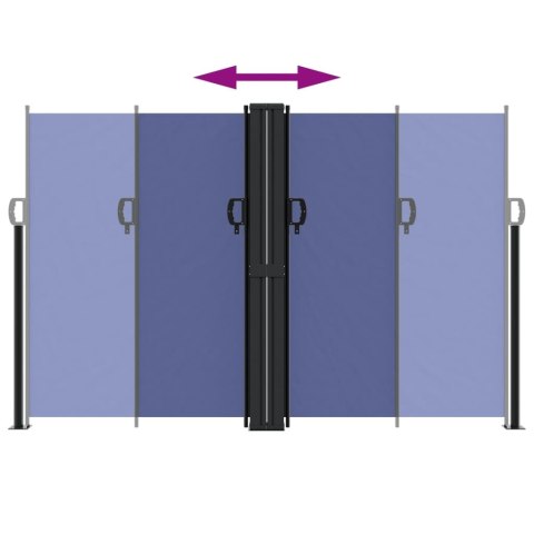 Zwijana markiza boczna, niebieska, 160x1000 cm Lumarko!