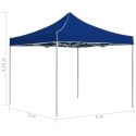 Profesjonalny namiot imprezowy, aluminium, 2x2 m, niebieski Lumarko!