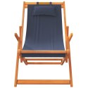 Składane krzesła plażowe, 2 szt., niebieskie, obite tkaniną Lumarko!
