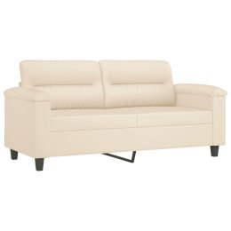 Sofa 2-osobowa, beżowy, 140 cm, tapicerowana mikrofibrą Lumarko!