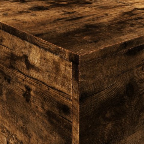 Stolik kawowy z oświetleniem LED, przydymiony dąb, 90x50x40 cm Lumarko!