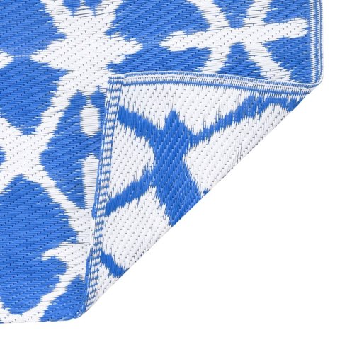 Dywan na zewnątrz, niebiesko-biały, 190x290 cm, PP Lumarko!