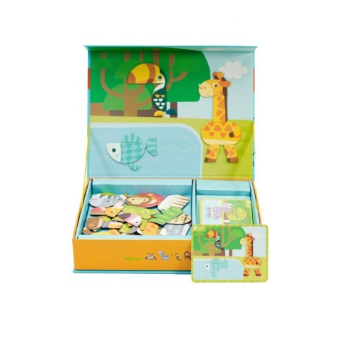 CLASSIC WORLD Układanka Magnetyczna Zwierzęta Tablica Klocki Puzzle Pamięć 60 el. Lumarko!