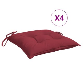 Poduszki na palety, 4 szt., winna czerwień, 50x50x7 cm Lumarko!