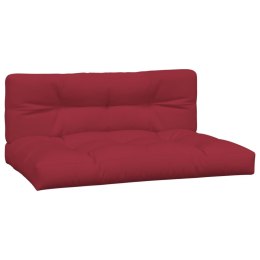 Poduszki na sofę z palet, 2 szt., winna czerwień, tkanina Lumarko!